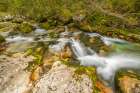 Slovenia, Triglav National Park, Soca River. Scenic with rocky stream. Art Print